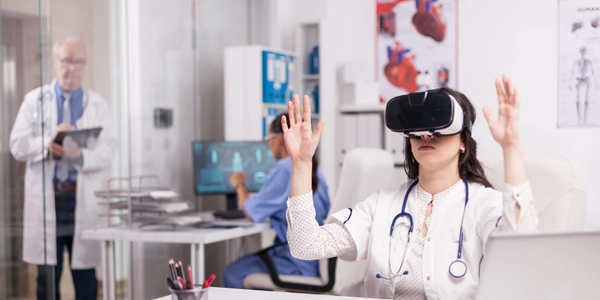 doutora utiliza inteligência artificial na medicina em realidade virtual