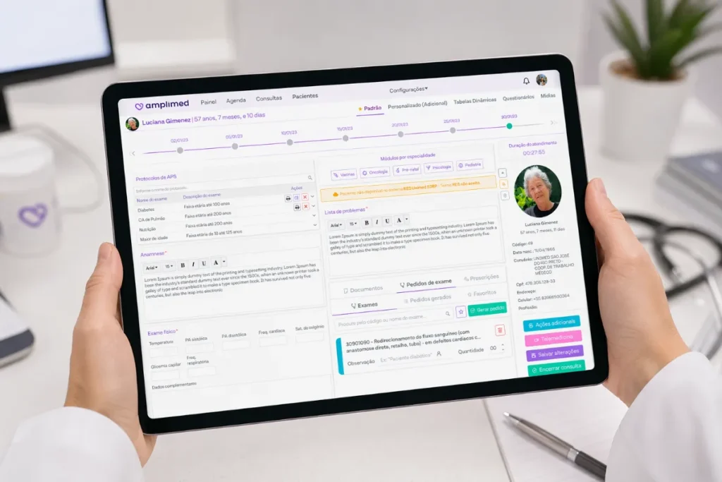 Interface clínica e o que significa SBIS PEP